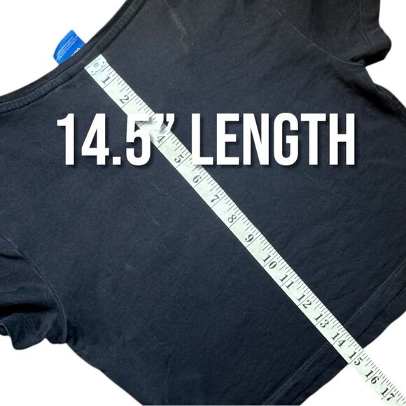 Adidas Black Short Sleeve Tee with Trefoil Logo Sz XS - Picture 7 of 11